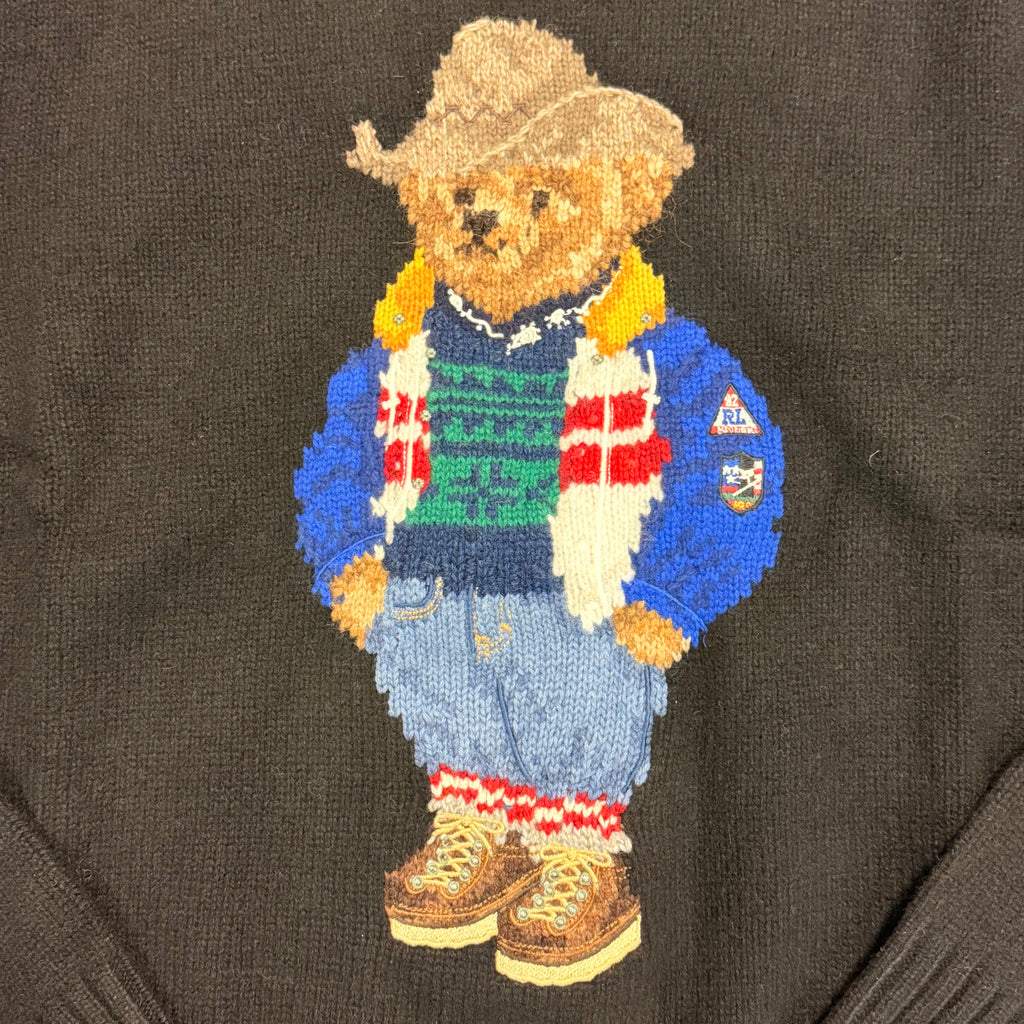 NWT Polo Ralph Lauren P-Racing Bear Knit Sweater