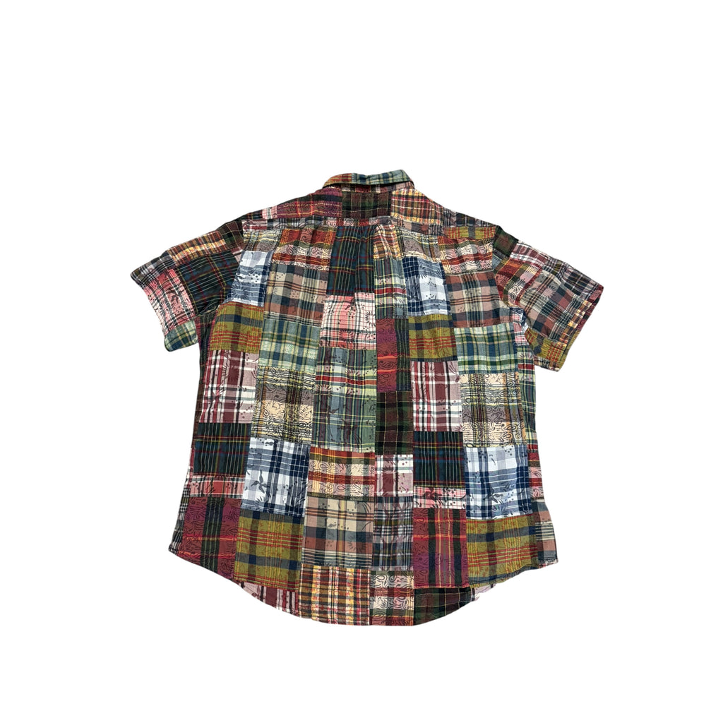 Polo patchwork button down