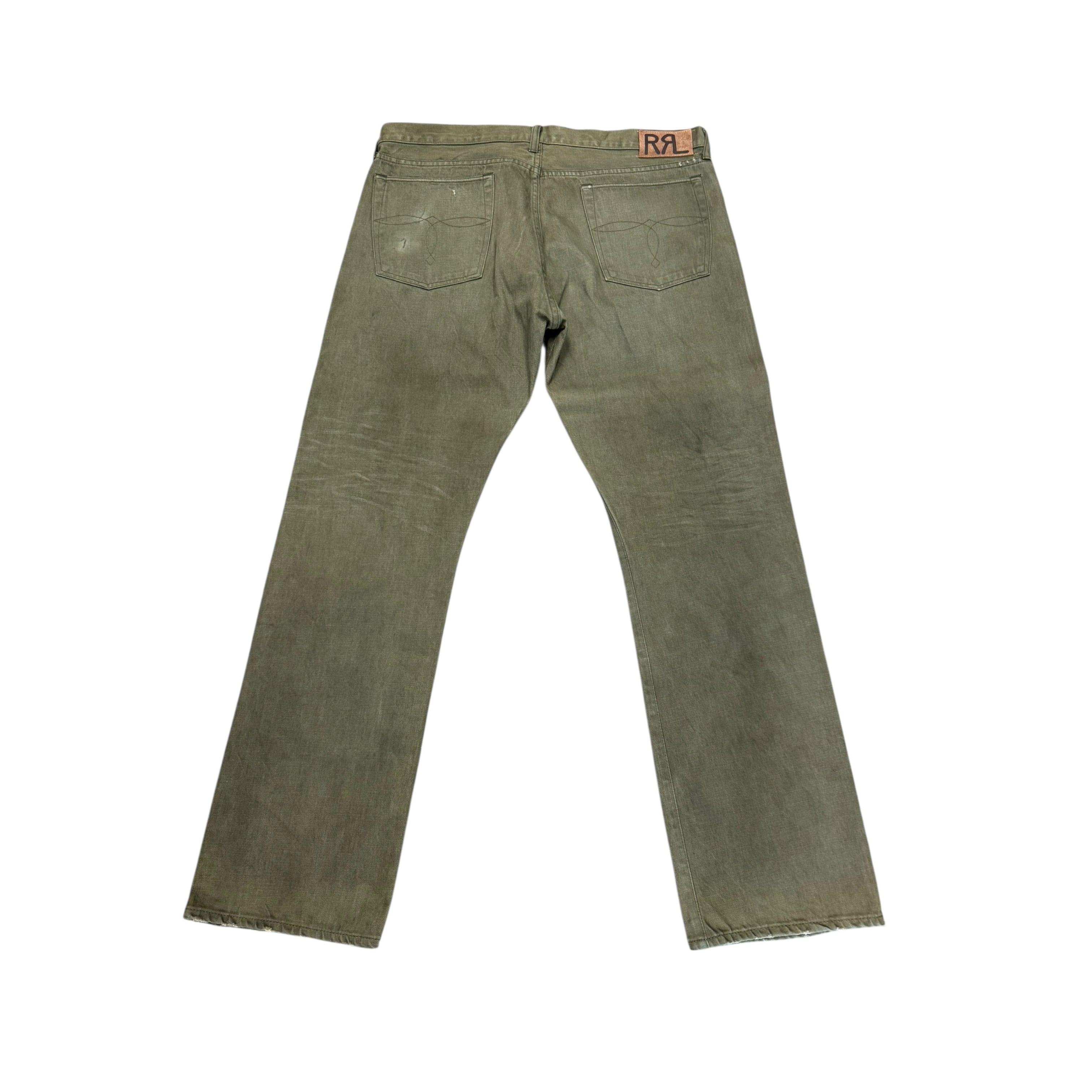 RRL slim fit woven denim jeans