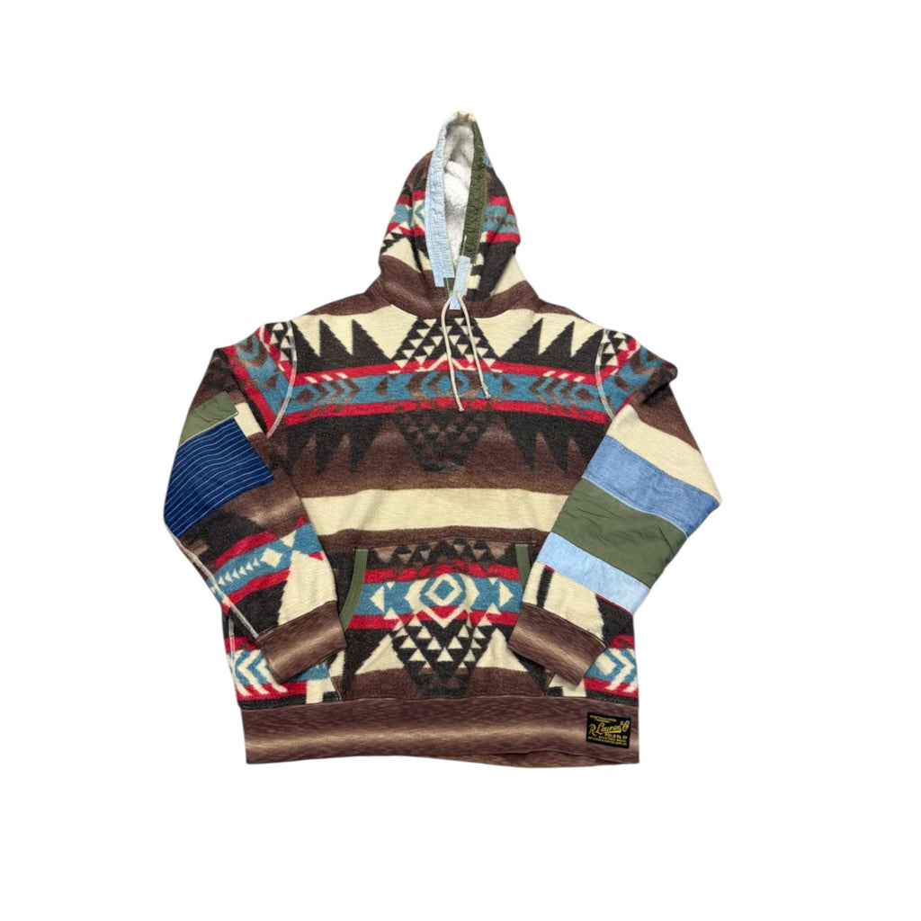 PATCHWORK BLANKET HOODIE