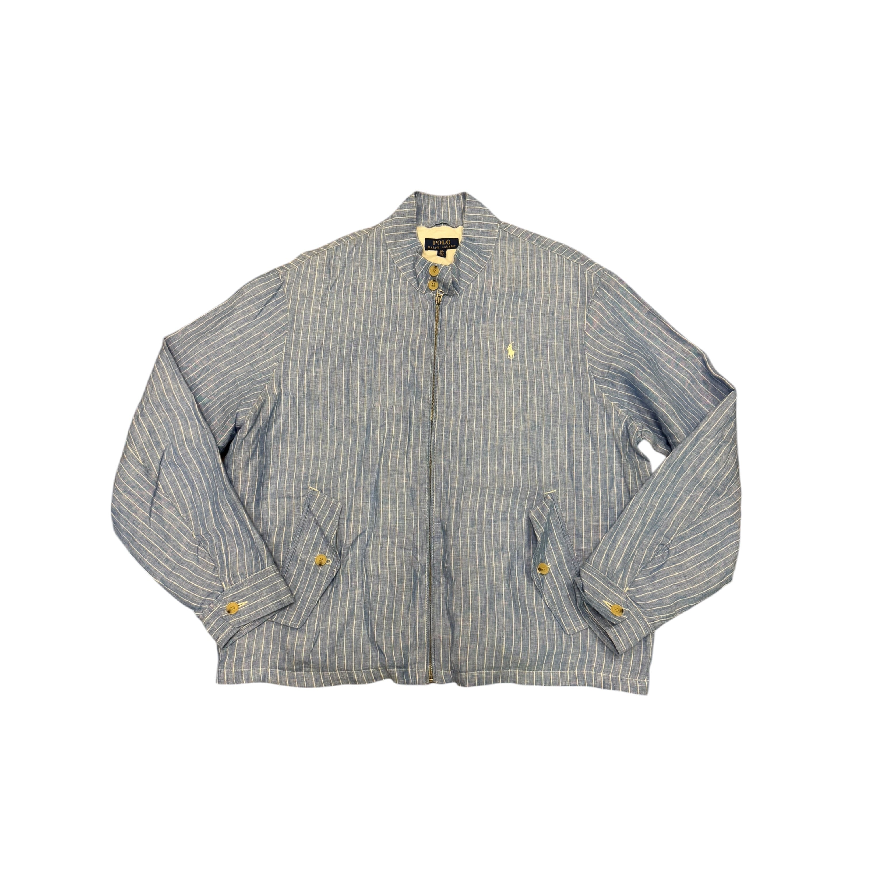 LINEN PINSTRIPE JACKET