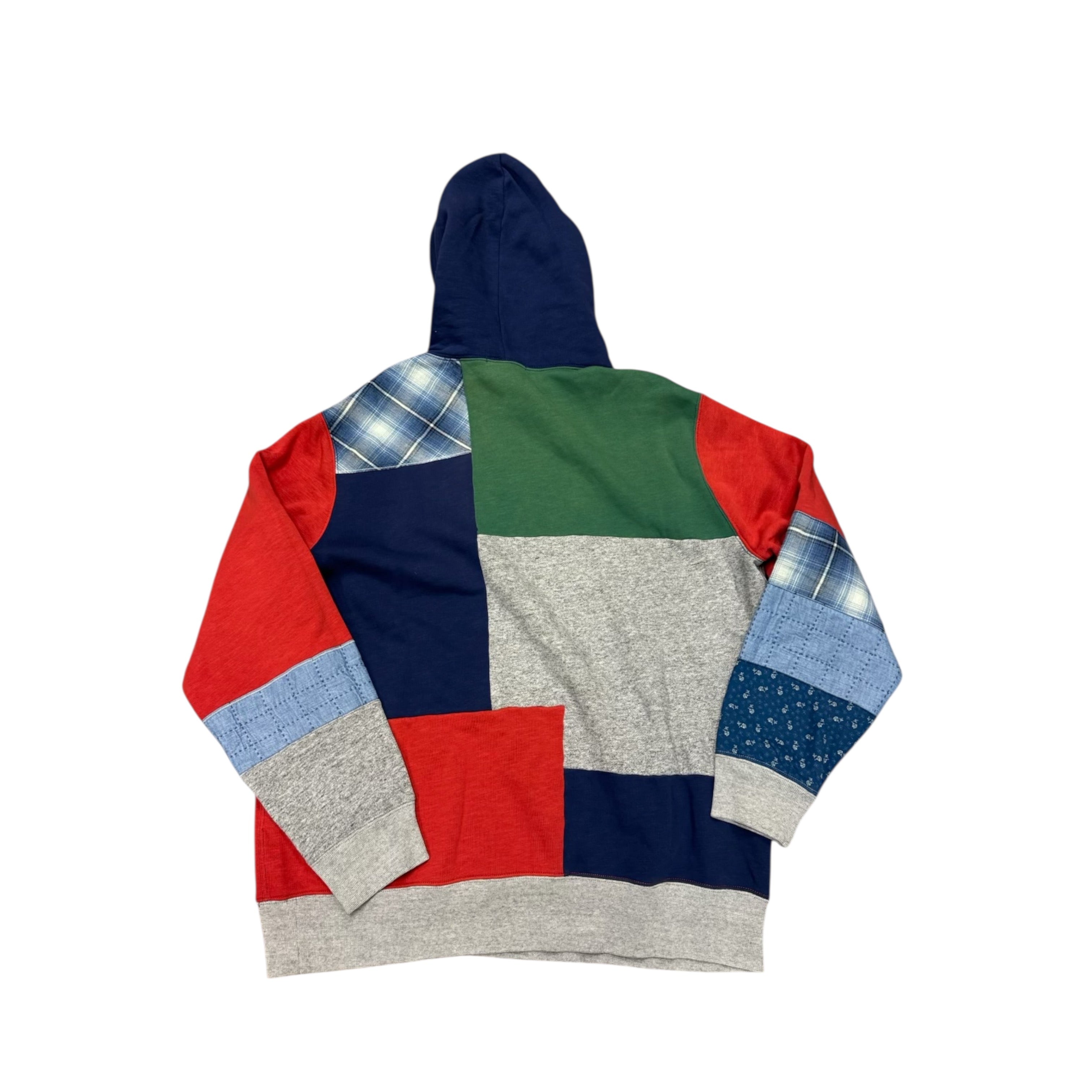 NWT Polo country flag patchwork hoody