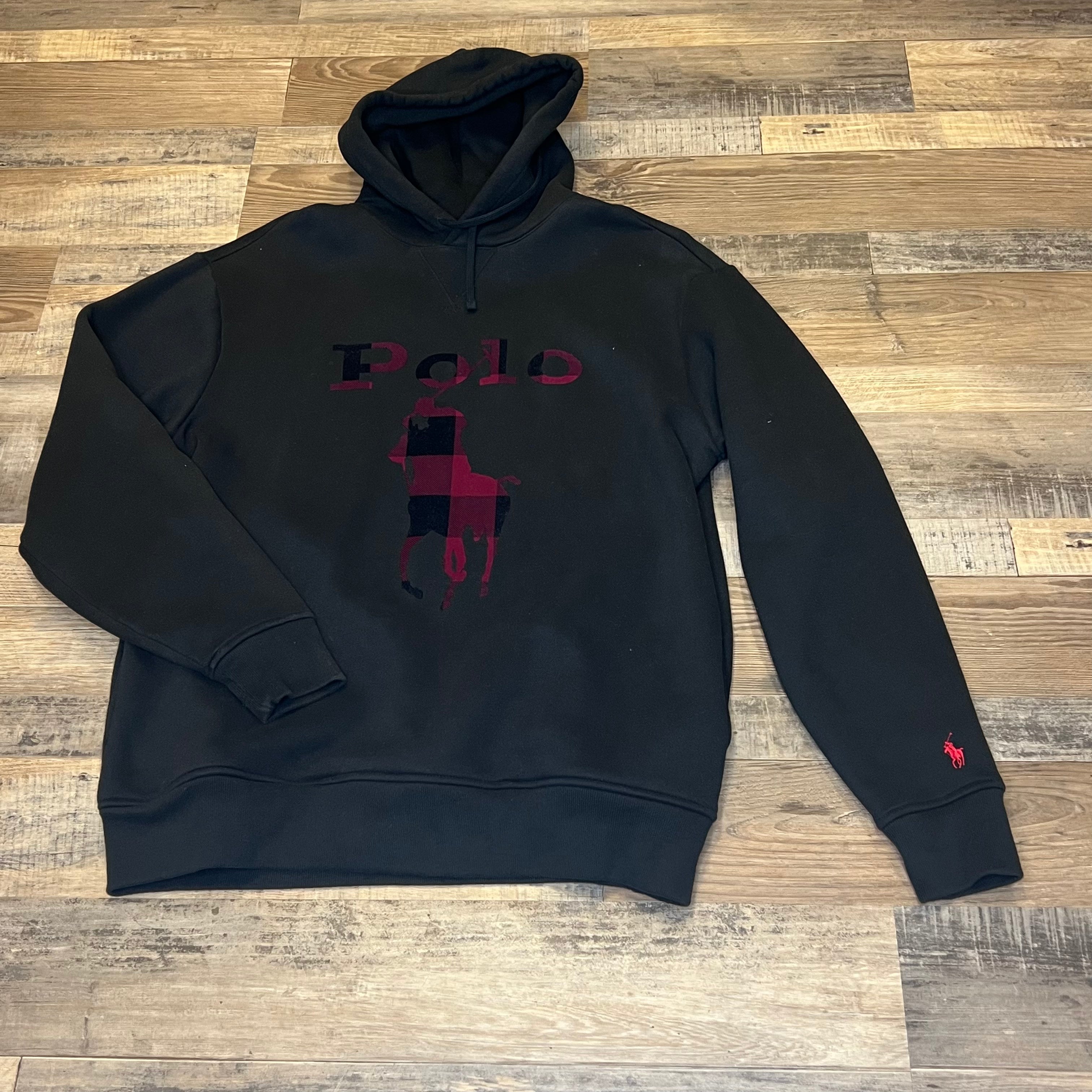 Polo Plaid Big Pony Logo Hoody