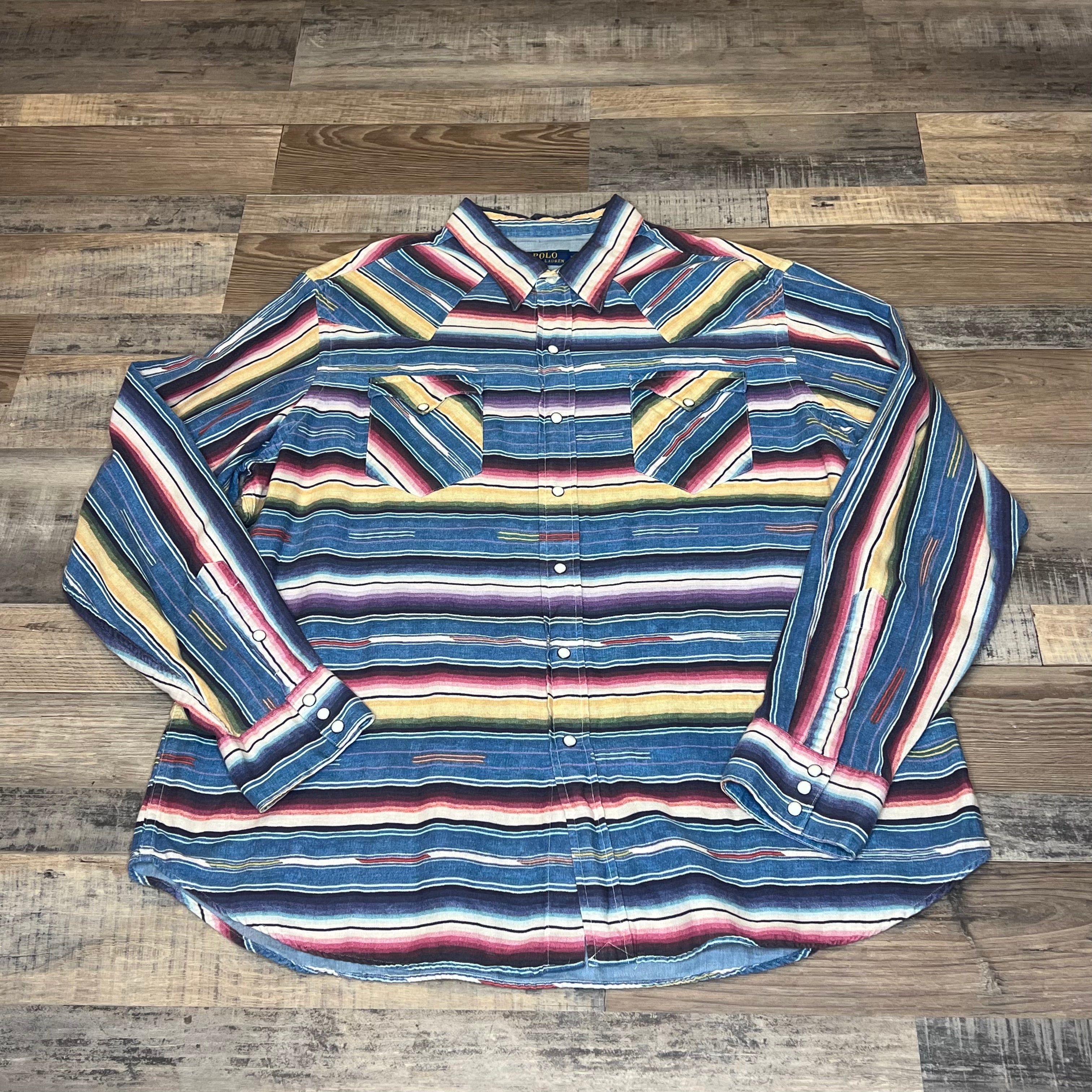Polo Western Stripe Button Down
