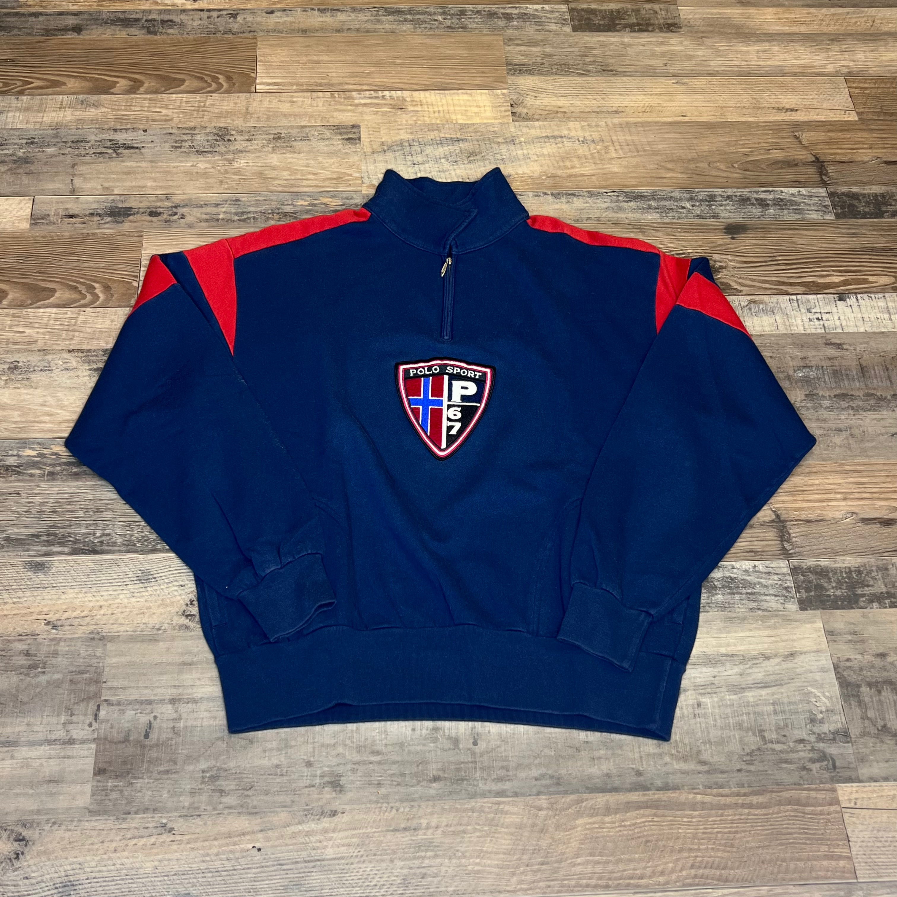 Polo Sport Cop Badge 1/4 Zip Sweatshirt
