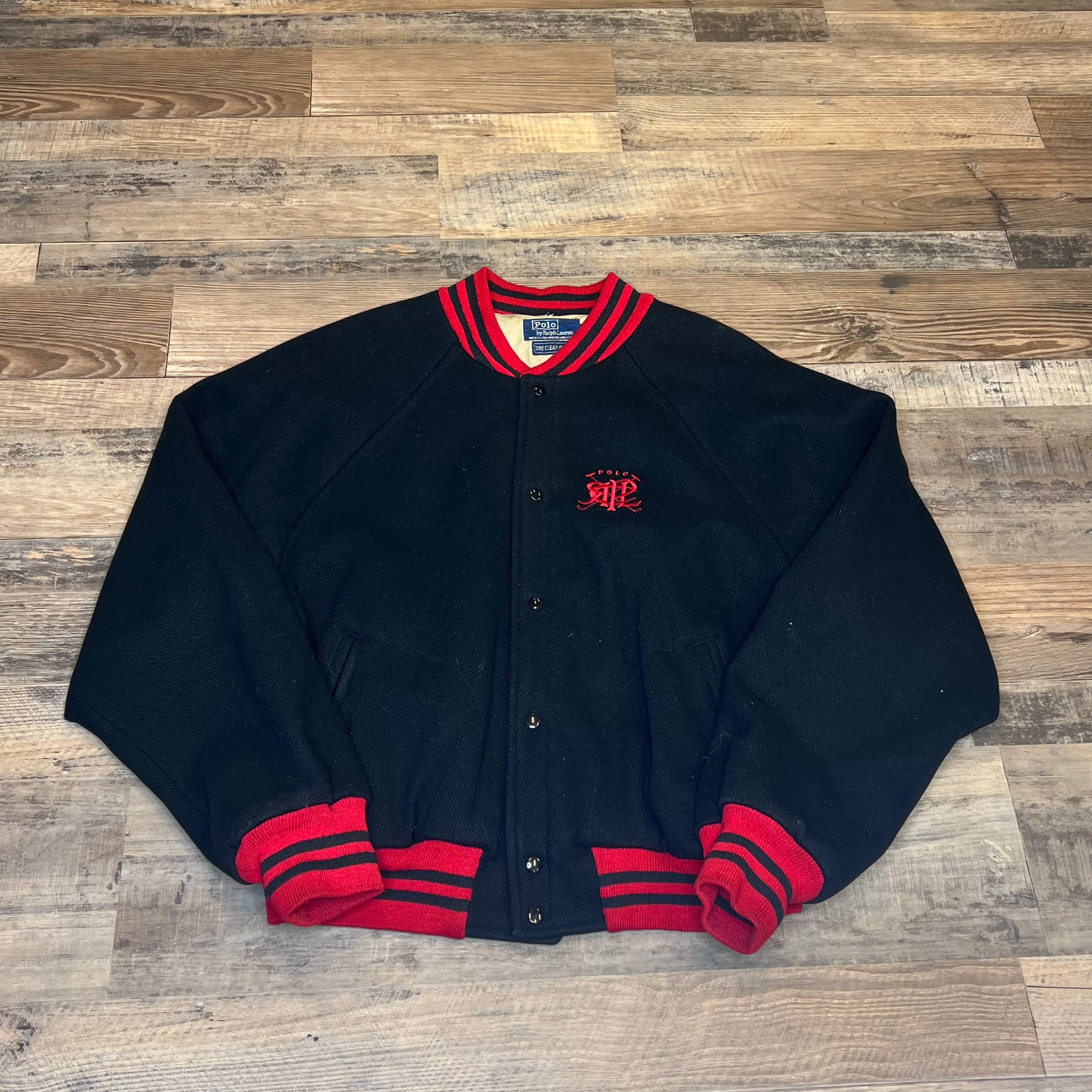 Polo Wool Scribble Bomber Jacket