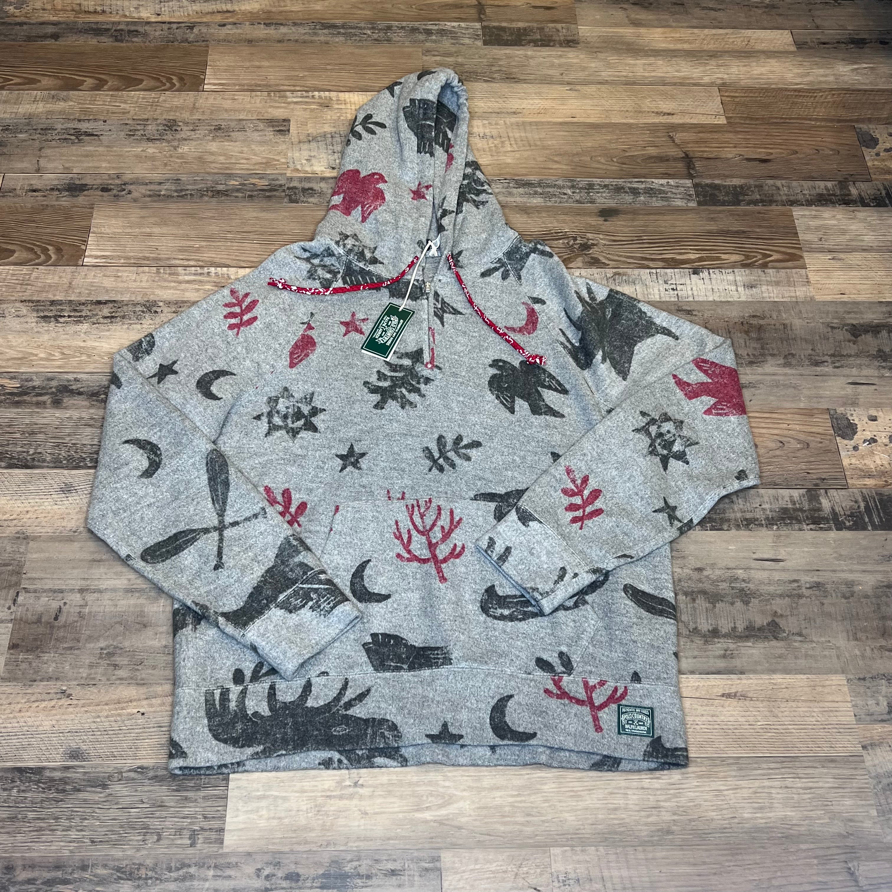 Nwt Polo Country 1/2 Zip Fleece Hoody