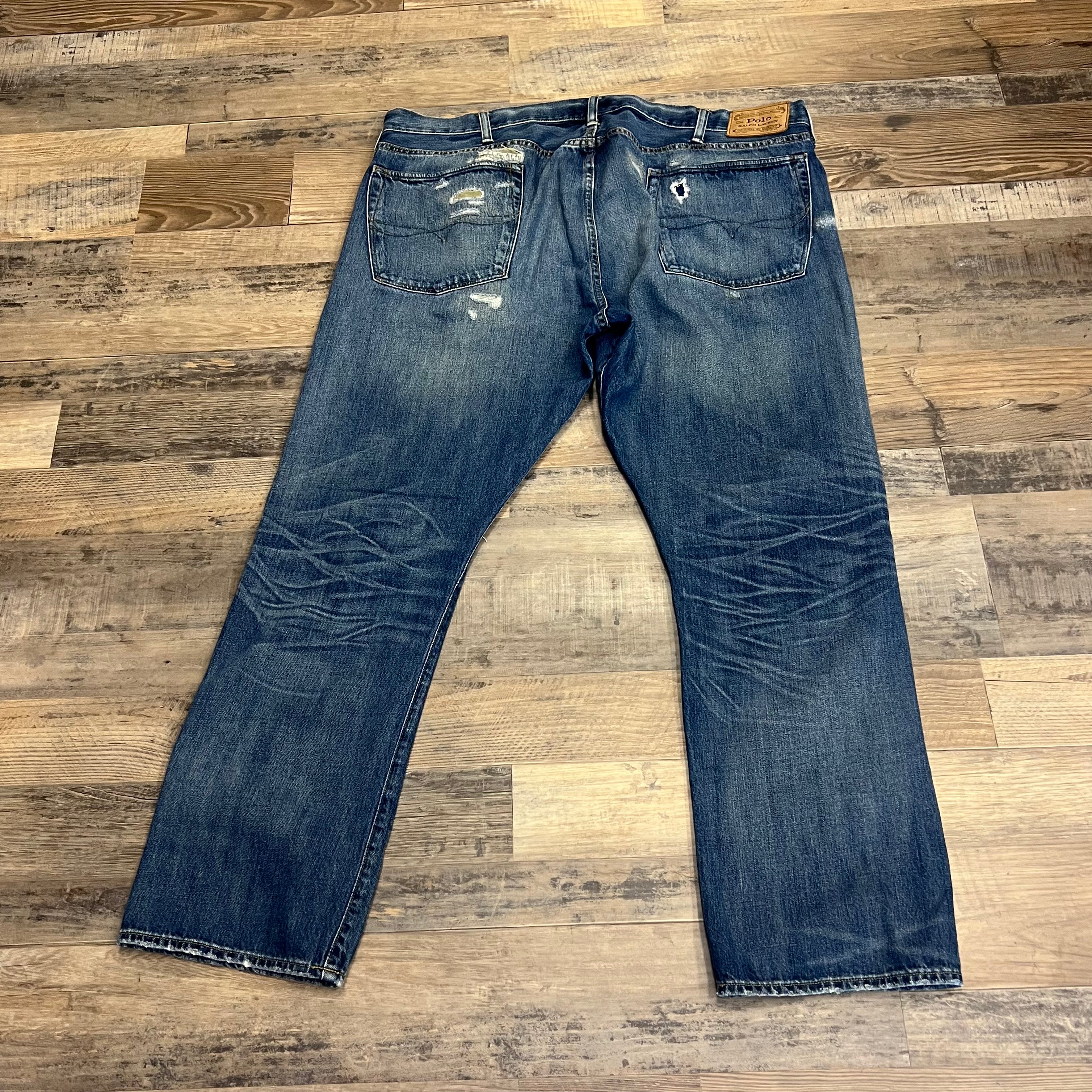 Polo Ripped Camo Varick Slim Fit Jeans