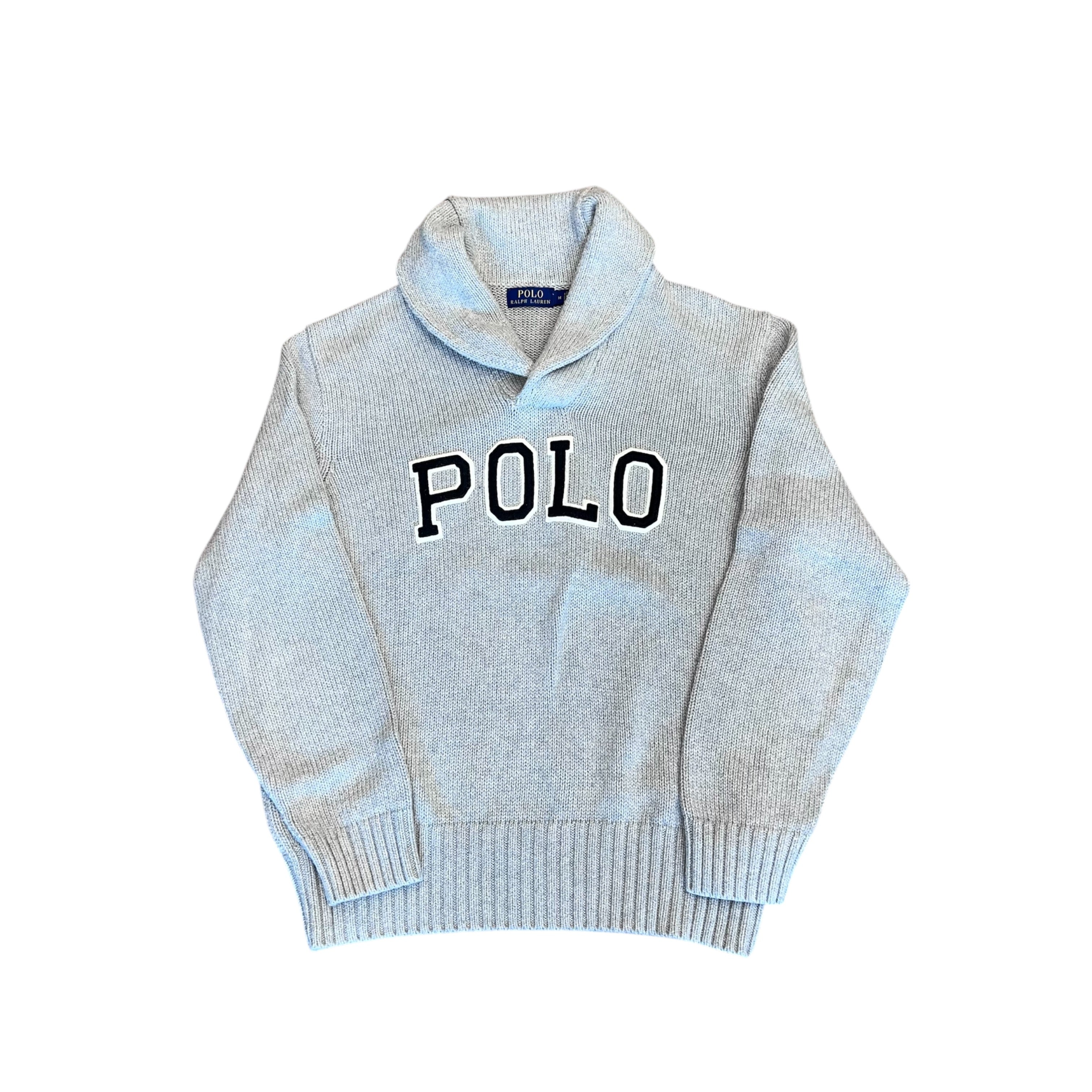 Polo Spellout Shawl neck
