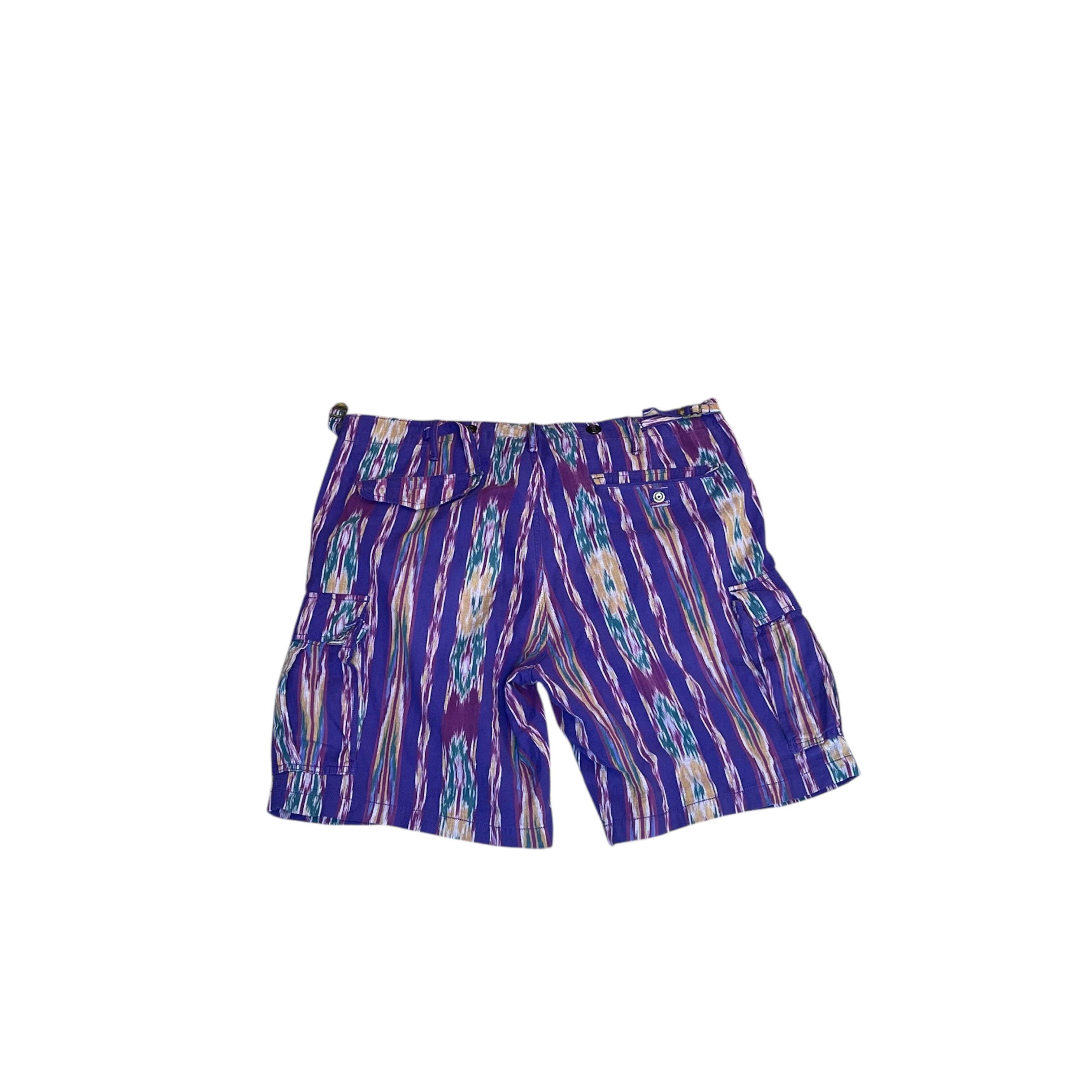 Polo purple aztec cargo shorts