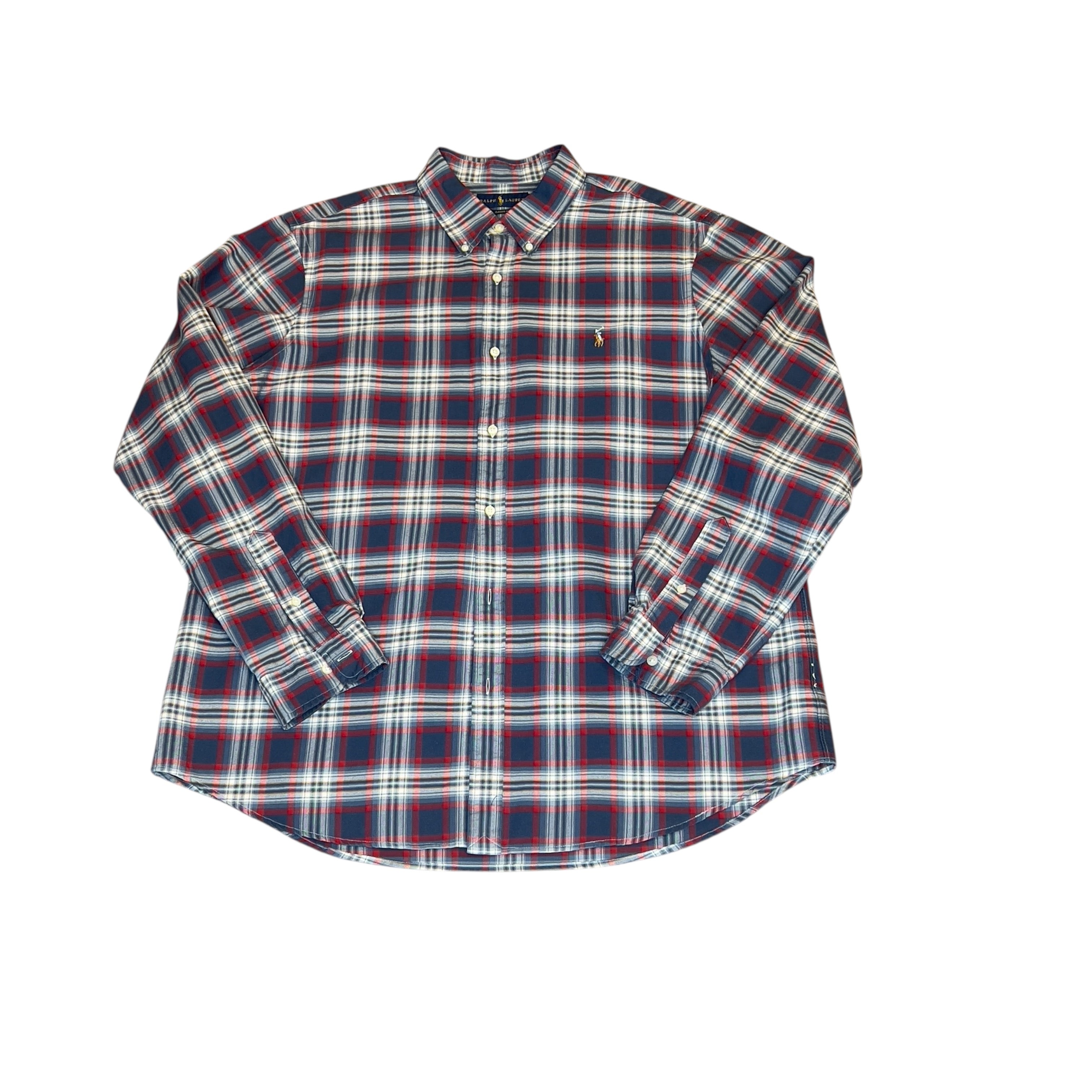Polo blue  Plaid Button down