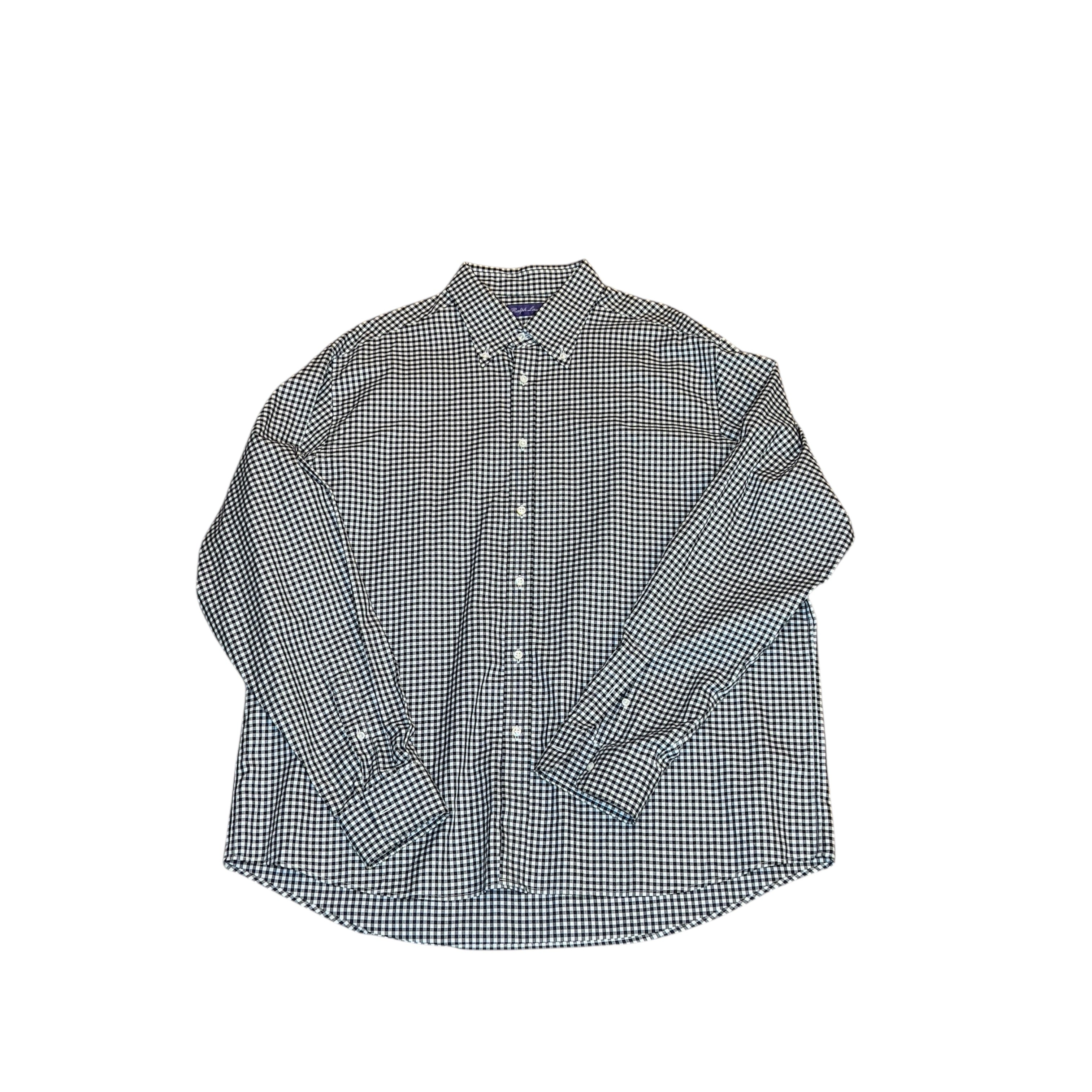 RL Purple Label Checkered Button down